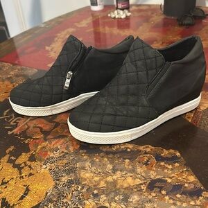 Ccocci quilted upper wedge sneakers